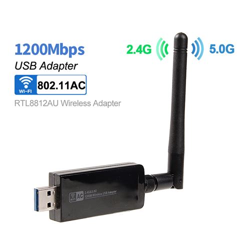 Wireless Realtek RTL8812AU 1200Mbps 2.4GHz/5.0GHz 802.11ac USB 3.0 Wifi Adapter | eBay