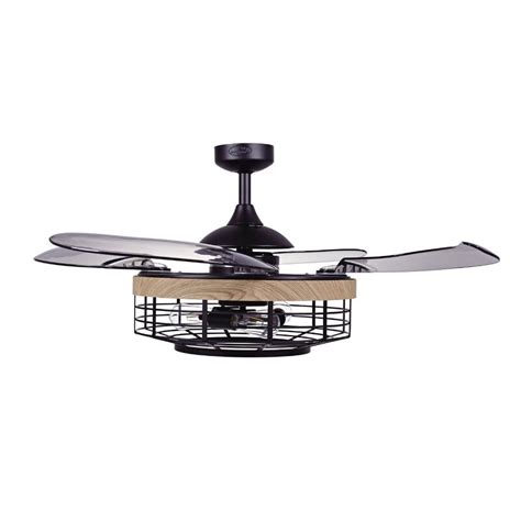 17 Stories 48'' Mckinnie 4 -Blade Outdoor Retractable Blades Ceiling ...