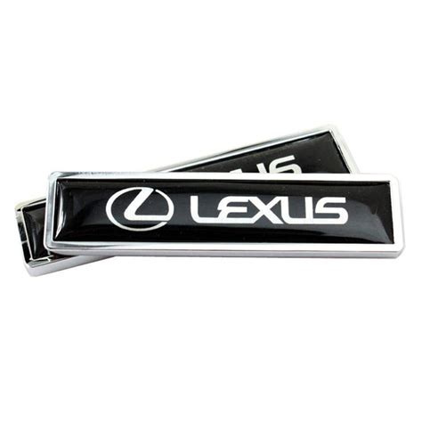 2pcs Lexus Logo Metal Emblem Fender Side Stickers Badge Decor Car ...