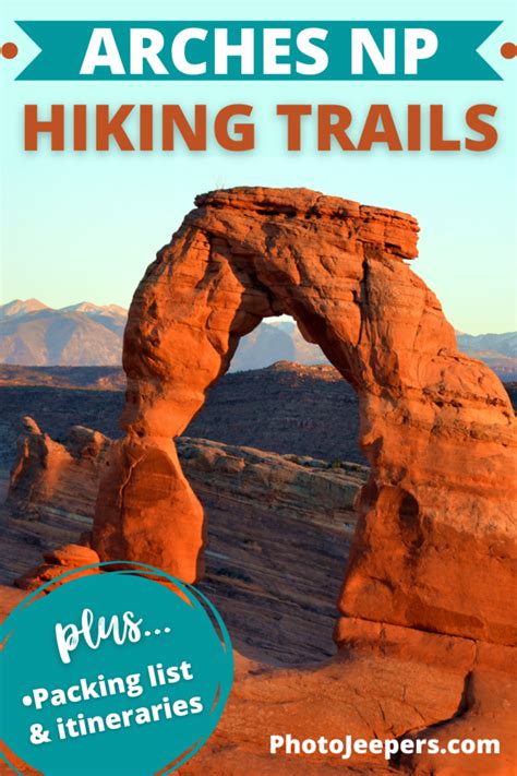 List of Arches National Park Hiking Trails - PhotoJeepers