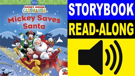 Mickey Mouse Clubhouse Read Along Story book | Mickey Saves Santa | Read Aloud Story Books for ...