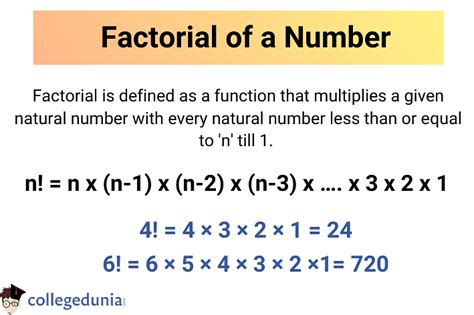 Factorial: Definition, Formula, Factorial Table & Examples