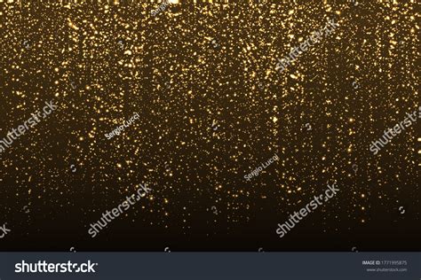 Sparkle Background Gold Glitter Confetti Abstract Stock Vector (Royalty ...