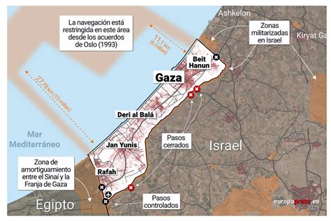 MAPA | ¿Cómo es la Franja de Gaza? Así es uno de los lugares más densamente poblados del mundo