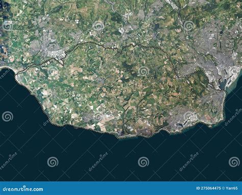 Vale of Glamorgan, Wales - Great Britain. High-res Satellite. No Stock ...