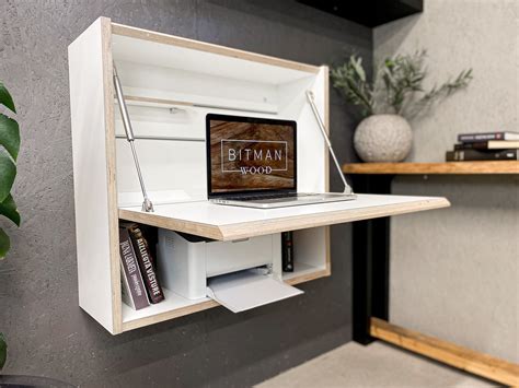 Office Desk Home Office Space Furniture Space Saving - Etsy UK