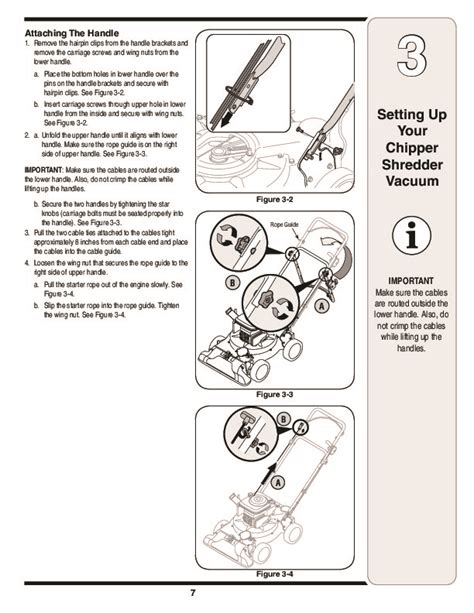 MTD Troy-Bilt 070 Series Vacuum Chipper Shredder Hose Lawn Mower Owners Manual