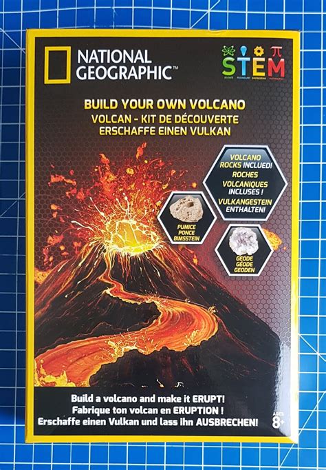 The Brick Castle: National Geographic STEM Build Your Own Volcano Kit Review (Age 8+) Sent by Bandai