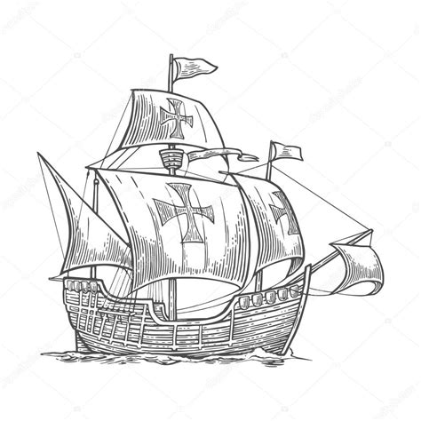 Caravel Drawing at GetDrawings | Free download