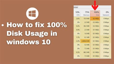 How to fix 100% Disk Usage in Windows 10 - YouTube