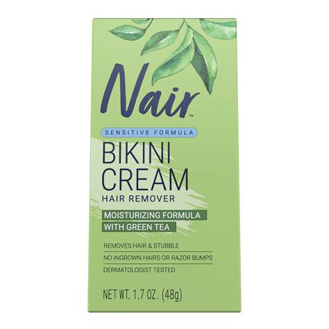 Nair Hair Remover Bikini Cream, Sensitive Formula, 1.7OZ - Walmart.com ...