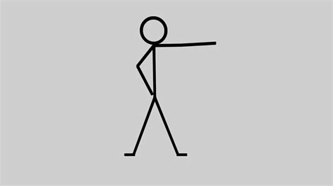 Simple rigged stickman for 2D animations - Download Free 3D model by ...