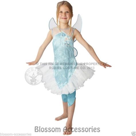 CK350 Periwinkle Disney Princess Costume Fairy Tinkerbell Fancy Dress + Wings | Tinkerbell fancy ...