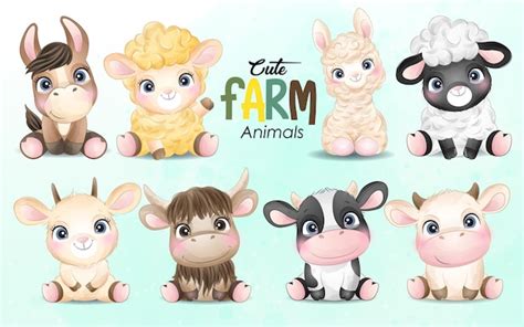 Baby Farm Animals Clipart, PNG Transparent Background | lupon.gov.ph