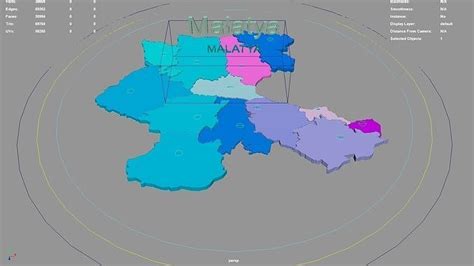 Malatya Eastern Anatolia Region Turkey map region geography 3D model rigged | CGTrader