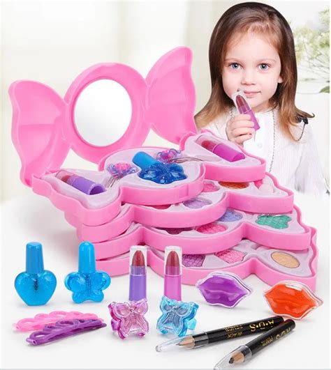 New Hot Sale Makeup Toys Baby Girls Pretend Play Safe Kids Girls Makeup ...