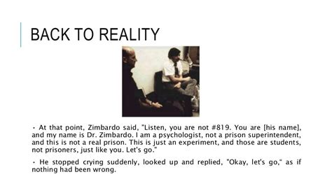 Zimbardo's Experiment : The Stanford Prison Experiment