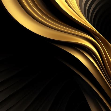 Premium AI Image | Golden abstract background