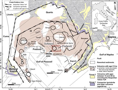 Structural–geological map of Campi Flegrei showing the location of...