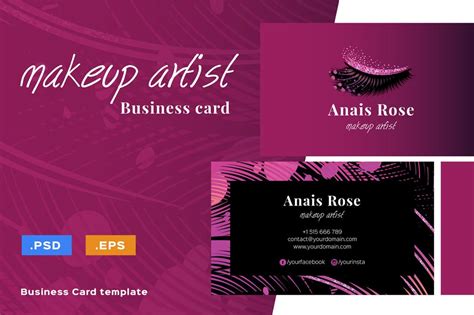 Makeup Artist Business Cards - Makeup Vidalondon