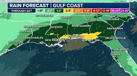 Gulf Coast system carries flood threat from Texas to Florida into 2024 ...