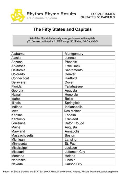 Quiz Worksheet About States / 50 States Game | Worksheet | Education ...