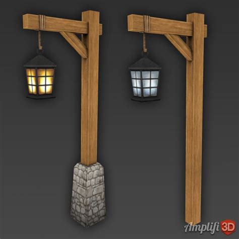 Low Poly Cartoon Lamp Post Lantern | Outdoor lamp posts, Outdoor lamp ...