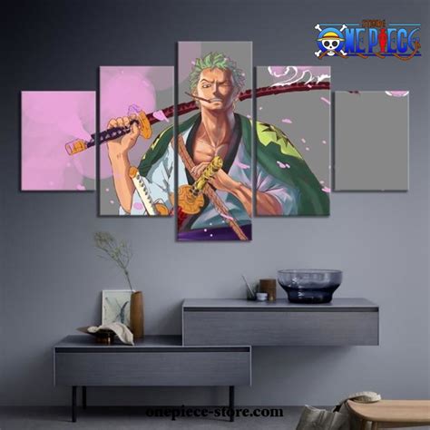 Cool 5 Pieces One Piece Roronoa Zoro Canvas Wall Art - One Piece Store