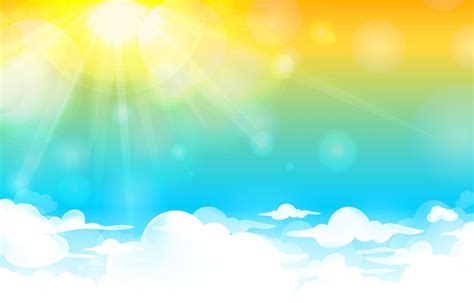 Sky and Sun Background Template 2579733 Vector Art at Vecteezy