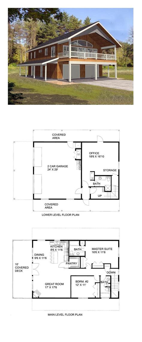 Garage Apartment Plan 85372 | Total Living Area: 1901 sq. ft., 2 ...