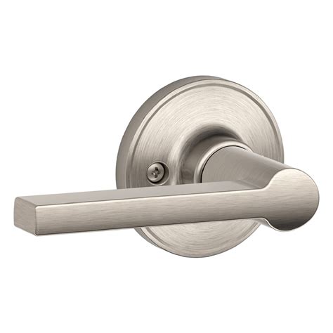 Shop Schlage J Solstice Satin Nickel Dummy Door Lever at Lowes.com