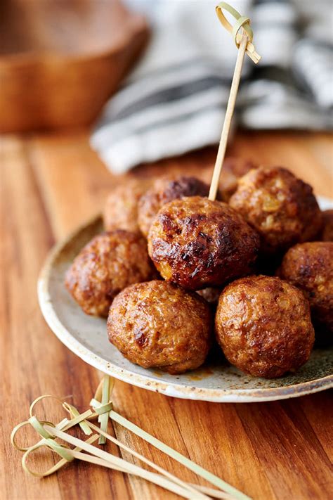 Air Fryer Pork Meatballs - Craving Tasty