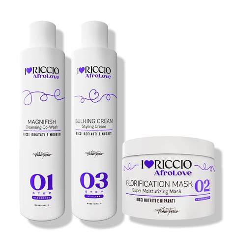 Afro curly hair kit AfroLove | Curly hair products shop | I Love Riccio