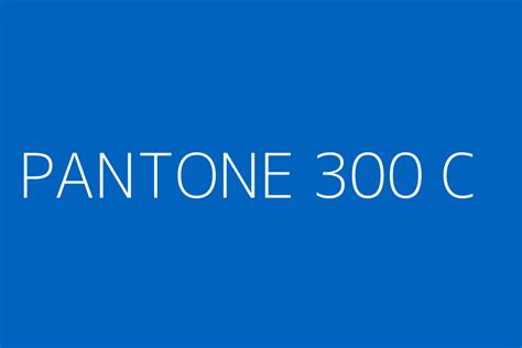 PANTONE 300 C Color HEX code