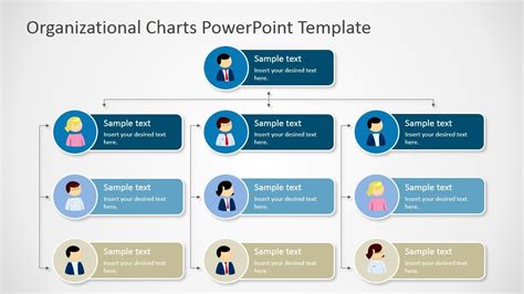 PPT Org Chart Four Levels Tree Diagram | Organizational chart, Org ...