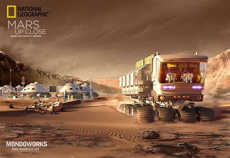 Mars base by Mondolithic Studios for National Geographic Space Fantasy ...