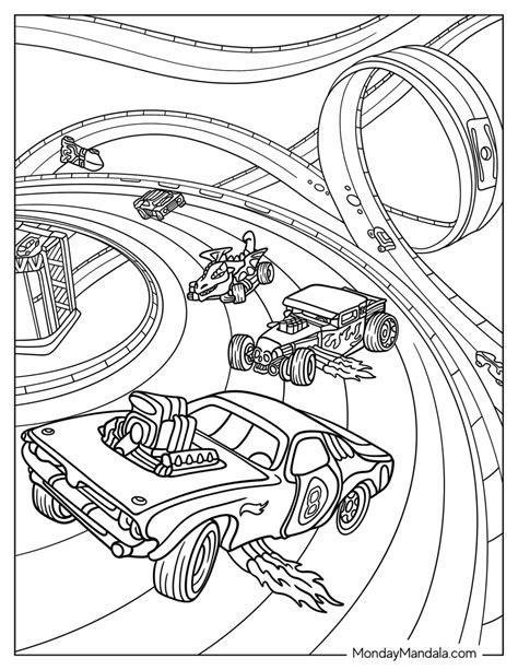 26 Hot Wheels Coloring Pages (Free PDF Printables)