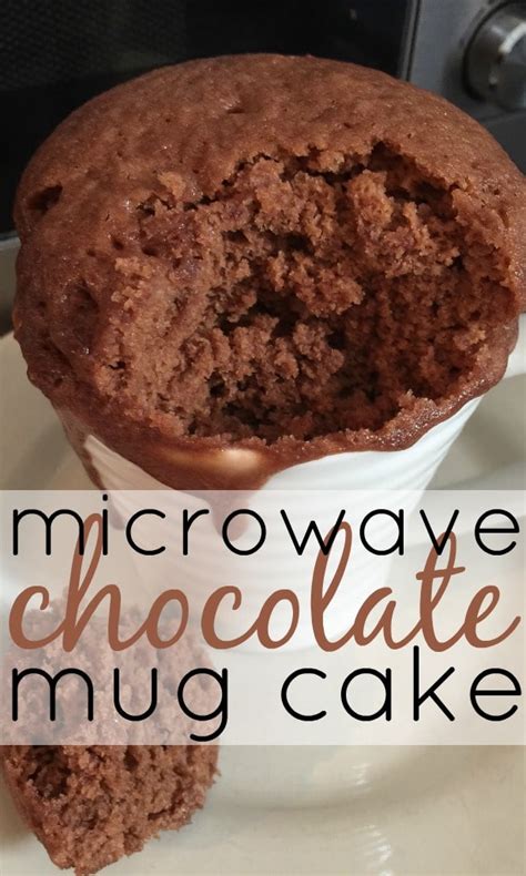 Homemade Microwave Chocolate Mug Cake - Skint Dad