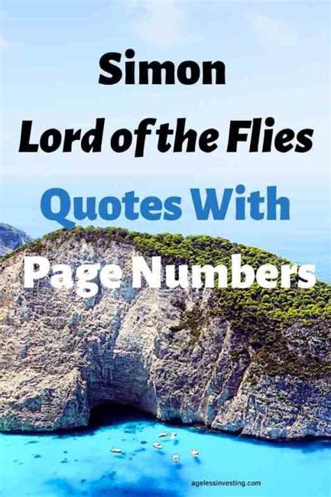 10 Simon Lord of the Flies Quotes With Page Numbers | Ageless Investing