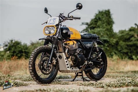 This Modified Royal Enfield Interceptor 650 Scrambler Is Mouth Watering