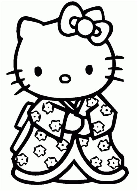 Hello Kitty coloring page to print - Hello Kitty Coloring Pages for Kids