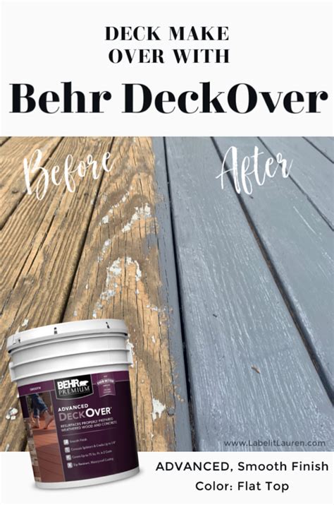 Behr DeckOver | Behr deckover, Deck paint, Deck renovation