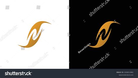 Unique Modern Sn Logo Design Stock Vector (Royalty Free) 2226513461 ...