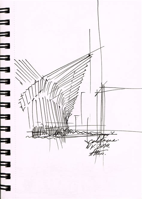 SANTIAGO CALATRAVA NY #handdrawing #sketch #NY | Santiago calatrava, Architecture design drawing ...