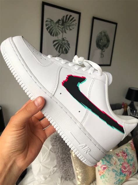 Nike Air Force 1 Glitch Custom Footwear | Etsy