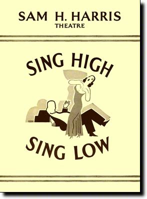 Sing High, Sing Low (Broadway, Sam H. Harris Theatre, 1931) | Playbill