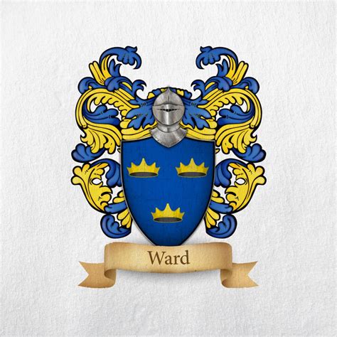 Ward Family Crest Print - Etsy