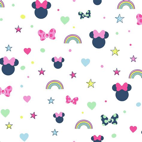 York Wallcoverings Disney Minnie Mouse Rainbow Wallpaper - Walmart.com