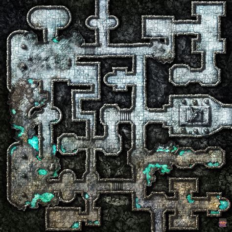 Dungeon Dimensions Ice / Water Quarter - Indoors E3 | Dungeon maps ...