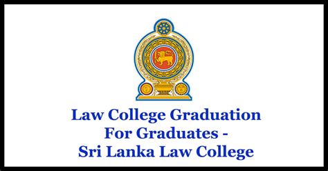 Law College Graduation For Graduates - Sri Lanka Law College - Gazette.lk